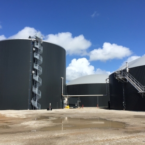 Stallkamp Zentralgerührter Hochfermenter CSTR Biogas